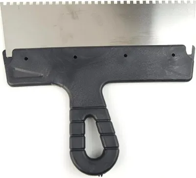 Produktbild von Zahnspachtel 250 mm Kleberspachtel Fliesenleger Spachtel 4 x 4 mm Rostfrei