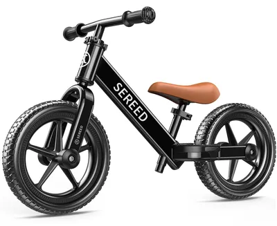 Immagine prodotto di Bicicletta senza pedali da 12 pollici, nera, per bambini