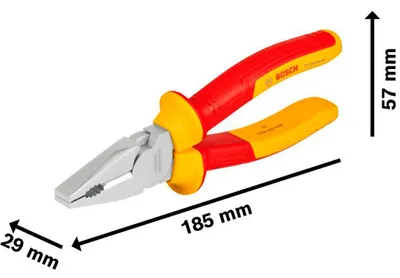 Zdjęcie produktu dla Wysokonapięciowe kombinowane szczypce BOSCH PROFESSIONAL 180 MM