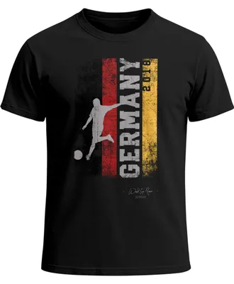 Produktbild von Herren Fan-Shirt Deutschland Flagge Vintage WM Fußball-Sommer 2026 Fußball Weltmeisterschaft Trikot Moonworks®