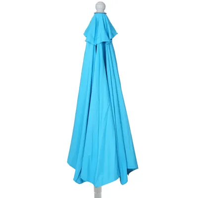Obrázek produktu pro Slunečník půlkruh Parla - polyester/hliník - 270cm tyrkysový bez stojanu