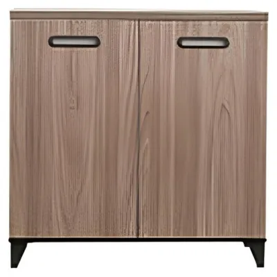 Produktbild von Stilvoller Holzschrank mit minimalistischer Optik und robustem Holzgestell