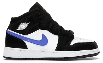 Obrázok produktu pre Jordan 1 Mid Black Racer Blue White (GS) - veľkosť EU 35,5