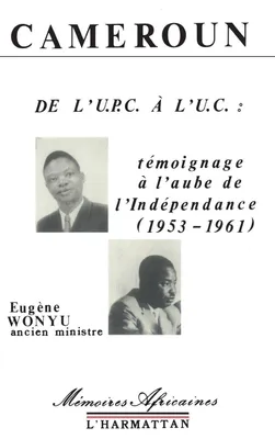 Produktbild von Cameroun de l'UPC à VUC
