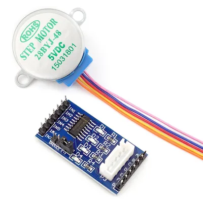 Produktbild von 28BYJ-48 Schrittmotor 5V DC + ULN2003A Treiberplatine