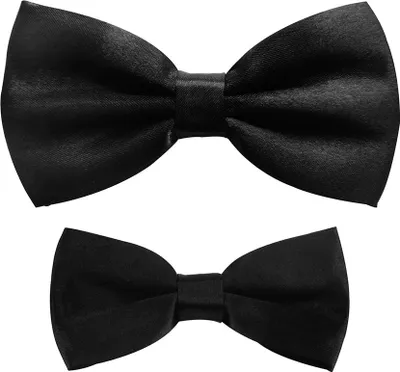 Produktbild von axy Vater-Sohn Partnerlook  Fliege Set für Herren-Damen-Kinder Jungen verstellbar Familien Outfit Ideal für Festival Fotoshooting Hochzeit FLIP1