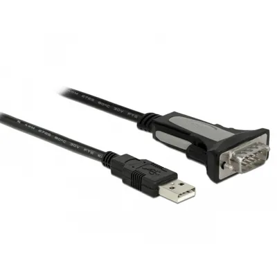 Produktbild von Delock Adapter USB Type-A to 1 x serial RS-232 DB9 - Kabel USB / seriell - USB (M)