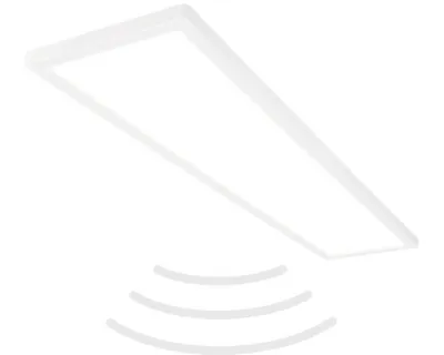 Immagine prodotto di Plafoniera LED ultrapiatta con rilevatore di movimento - IP44 Plafoniera LED per bagno Plafoniera per bagno, pannello a soffitto ultrapiatto per ambienti umidi, 98 x 20 x 3 cm (LxLxH)