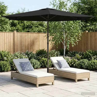 Produktbild von Maison Exclusive - Gartensonnenschirm Rechteckig 2,7 x 2,7 m Polyester Schwarz