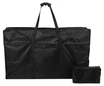 Zdjęcie produktu dla Torba transportowa na rower - Składana torba na rower - Do rowerów z kołami o średnicy 66–74 cm - Wykonana z wytrzymałego materiału Oxford 600D - Zabezpieczająca osłona - Idealna do podróży samolotem - Wymiary: 130 x 82 x 25 cm