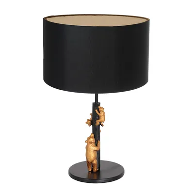 Immagine prodotto di Anne Lighting - lampada da tavolo - Animaux - nero - metallo tessuto - Ø 20cm - E27 - 7203ZW