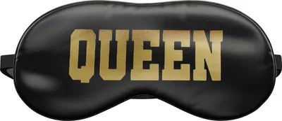 Produktbild von Schlafmaske Reise Relax Augen Abdeckung Bett Emoji Nickerchen Augenbinde Seine Schwarz Glitzern Gold Queen