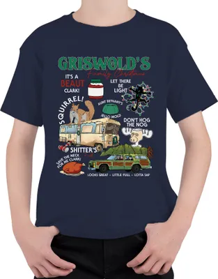 Produktbild von Griswolds Family Christmas Schöne Bescherung Zitate - Weihnachten Xmas Uni Kinder T-Shirt, Navy, 104