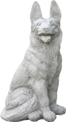 Produktbild von Schöner Schäferhund aus Steinguss Neu Frostfest Witterungsbeständig SU-2183