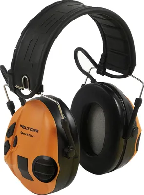 Image de 3M Peltor SportTac - Casque - Noir - Vert - H=29 M=23 L=16 - 26 dB - Filaire - Batterie rechargeable