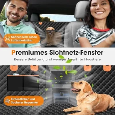Image de Housse de protection pour siège arrière de voiture - Imperméable et résistante aux rayures