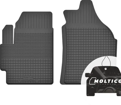 Image de Tapis en caoutchouc avant avec bordure Tapis de voiture en caoutchouc Tapis de voiture ajusté 2 pièces - convient pour Fiat Sedici 2006-2013
