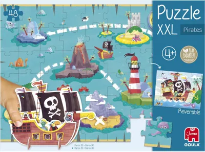 Produktbild von Jumbo GOULA - XXL Puzzle Piraten, 50 Stück(e), Fantasie, 4 Jahr(e)