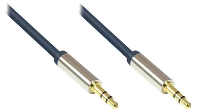 Produktbild von Alcasa GC-M0038, 3.5mm, Stecker, 3.5mm, Stecker, 0,5 m, Blau