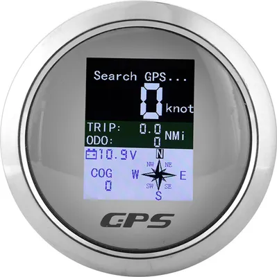 Zdjęcie produktu dla 85mm Prędkościomierz GPS Samochód Łódź Inżynier Nierdzewne wodoodporne mierniki cyfrowe Cadran blanc