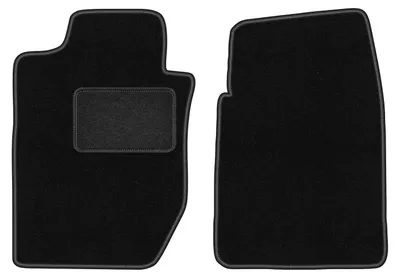 Produktbild von Velours-Fußmatten Vorne passend für Dodge Durango I (SUV, Bj. 1997-2003) –  schwarz, passgenau, mit Befestigungen set 2 Stk. - STANDARD