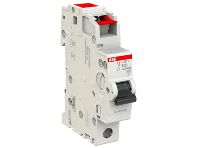 Obrázek produktu pro Automatický jistič B 20A 1p 253V - Miniaturní jistič 1pólový B20A S201S-B20