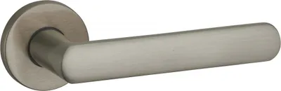 Image de Paire de béquilles Solis pour porte, carré 7mm, nickel satiné - THIRARD