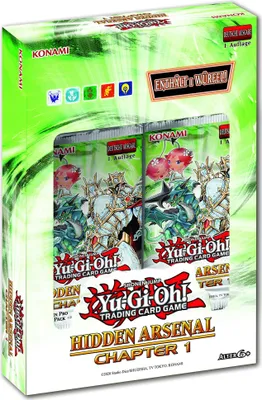 Produktbild von TCG Yugioh - Hidden Arsenal: Chapter 1 - Deutsch - 1. Auflage -+ 1 Ultra Pro Toploader+ Heartforcards® Versandschutz