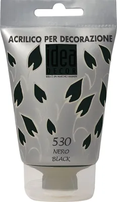 Zdjęcie produktu dla Maimeri Idea Decor Farba akrylowa Black 110 ml 1 szt.