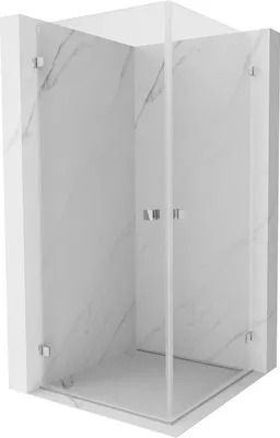 Obrázok produktu pre Mexen Lunar-B Duo Duschkabine, schwenkbar, 90 x 90 cm, transparentný, Chrom - 832-090L-090P-01-00