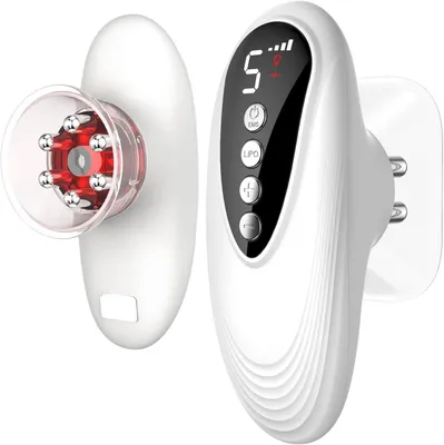 Produktbild von 3in1 Schröpfmassagegerät Modellierung und Straffung, Anti Cellulite Massagegerät Schröpfgerät EMS und Rotlicht, 5 Gänge Massagegerät elektrisch