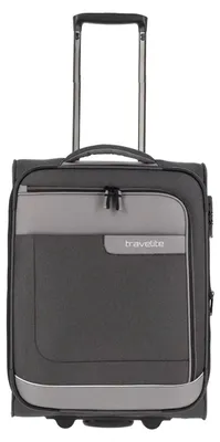 Produktbild von Kabinenkoffer S 55cm TRAVELITE VIA 2 Rollen grau schwarz