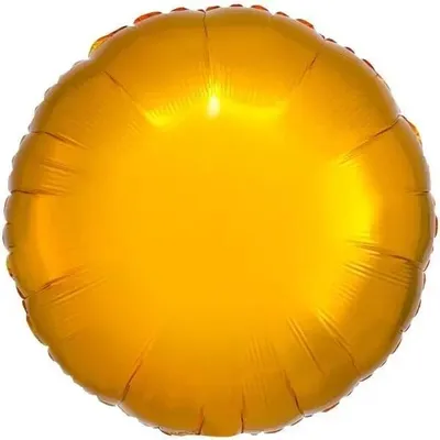 Obrázok produktu pre Fóliová balónik, metalický zlatý, okrúhly, 43 cm – Amscan