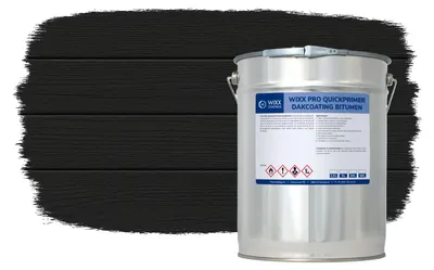 Productafbeelding van Wixx PRO Quickprimer Dakcoating Bitumen - Zwart - 18L