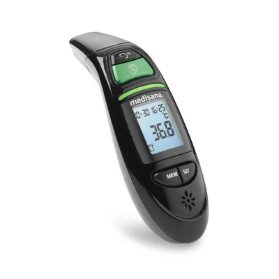 Produktbild von medisana TM 750 digitales Fieberthermometer Ohrthermometer Stirnthermometer 6in1