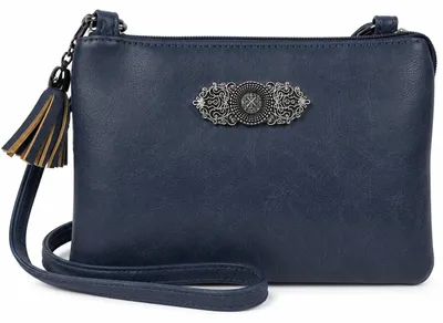 Produktbild von Trachten Handtasche "Sofia" - Dirndl Umhängetasche | Dunkelblau