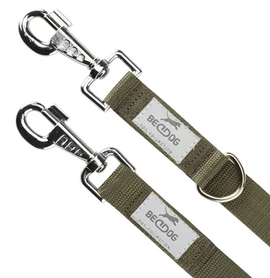 Produktbild von BedDog Hundeleine WILLY verstellbar in 3 Längen Führleine, Laufleine,2m/25mm,khaki