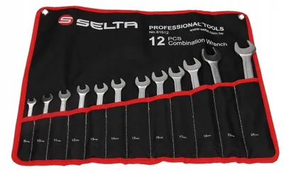 Produktbild von Selta Kombinierte Schraubenschlüssel Satz 12-teilig 8-24mm mit Hülle