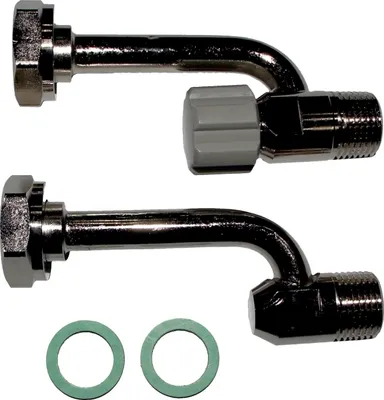 Produktbild von Wolf Anschlussteil Warm-/Kaltwasser 1/2 für Aufputzinstallation, verchromt