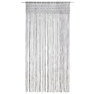 Produktbild von vidaXL Makramee Vorhang Anthrazit 140x240 cm Baumwolle