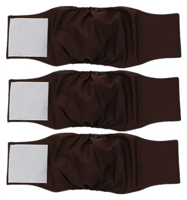 Productafbeelding van Amaliy wasbare luiers voor honden (mannetjes), 3 stuks, voor urine-incontinentie bij honden