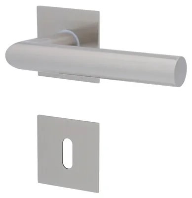 Produktbild von Alpertec BB-Rosettengarnitur Piato Edelstahl silber eckig
