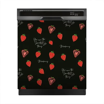 Produktbild von Aufkleber sticker 60x60 cm Dekorative folie Spülmaschine - Süße Erdbeere