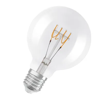 Produktbild von OSRAM Dimmbare LED-Lampen, Vintage-Edition, 40 Watts Ersatz, E27, G95-shape, 2700 Kelvin, Warm weiß, Klares Glas, single Pack