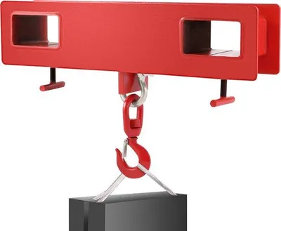 Immagine prodotto di Gruppo di sollevamento per carrelli elevatori regolabile, capacità 2 tonnellate - Gancio girevole Acciaio al carbonio