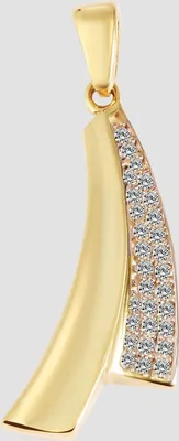 Produktbild von 333/- o. 375/- Gold Anhänger "Dafina" ohne Kette mit Zirkoniabesatz, Gelbgold