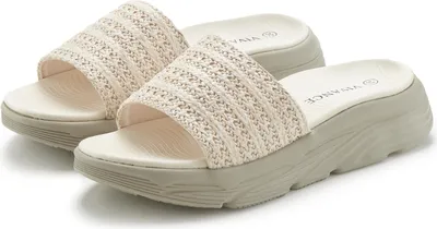 Produktbild von VIVANCE Pantolette Mule, Sandale, Sommerschuh, offener Schuh, beige Größe 38