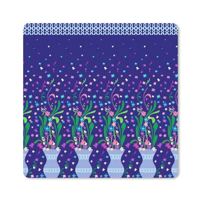 Produktbild von MuchoWow® Mauspad Mousepad Blumen - Muster - Frühling 20x20 cm - Mousepads - Maus Mat - Pad - Mausunterlage - Desk Mat - Bureauartikeln
