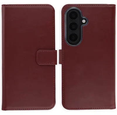 Zdjęcie produktu dla Etui z prawdziwej skóry Selencia do telefonu Samsung Galaxy S26 – kolor bordowy