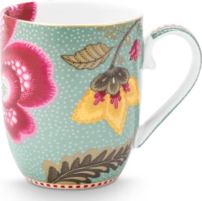 Produktbild von PIP STUDIO Blooming Tales Fantasy Blue Henkelbecher Small 0,2l